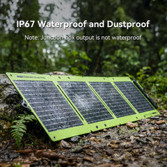 GTPOW 40W Bifacial Portable Solar Panel-IP67 Waterproof and Dustproof