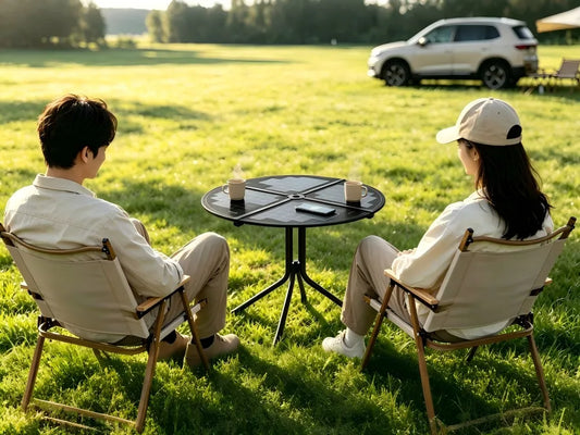 GTPOW Foldable Solar Table: Campsite Power and Table Space in One