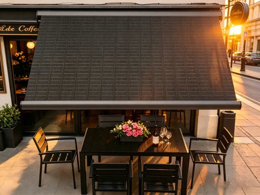 GTPOW Solar Electric Awning: Shade & Power & Light