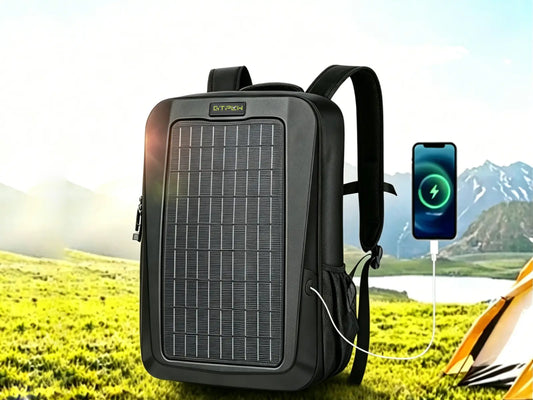 Lightweight Solar Charger Backpack for Hiking & Travel