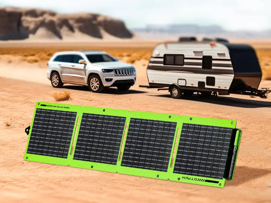 GTPOW 40W Bifacial Solar Panel – Lightweight & Portable for Hiking & Camping