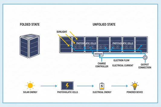 How do foldable solar panels work?