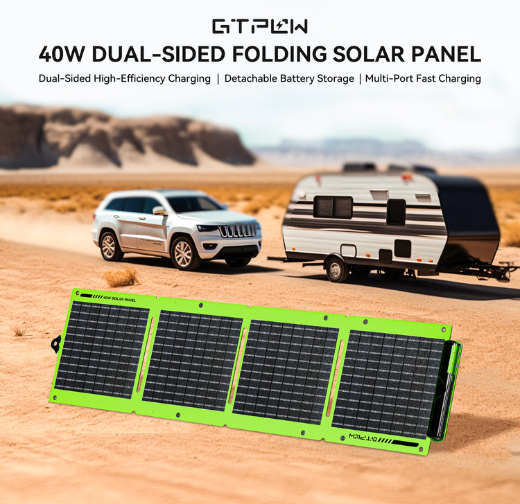 40W DUAL-SIDED FOLDING SOLAR PANEL